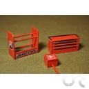 Set accesoires de garage N&deg;1 peint ROUGE