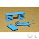 Set accesoires de garage N&deg;2 peint BLEU