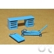 Set accesoires de garage N&deg;2 peint BLEU