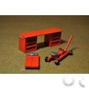 Set accesoires de garage N&deg;2 peint ROUGE