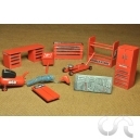 Set accesoires de garage N&deg;4 peint ROUGE