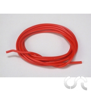 Fil silicone rouge 1mm (1 mètre)