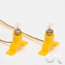 Ampoule avec socle x2