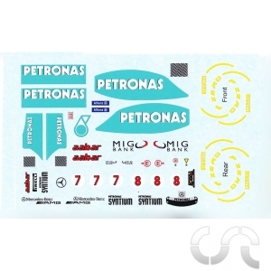 Planches Décalque F1: Petronas F1 Team