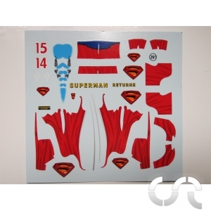 Planche décalque: Déco F1 "Superman Returns"