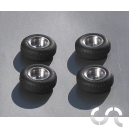 Set roues Alu 10.5x6.5mm (x4)