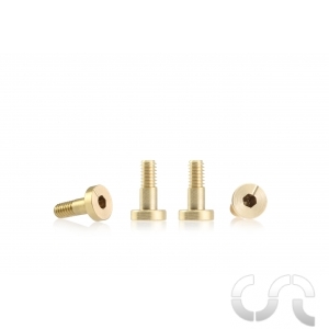 Metric Brass Screw Flat Head 4.5 x 7.2mm Short x6 - 1/24
