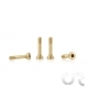 Metric Brass Screw "Extra Small" Sink Head 3.8 x 9.2mm Long x6 - 1/24
