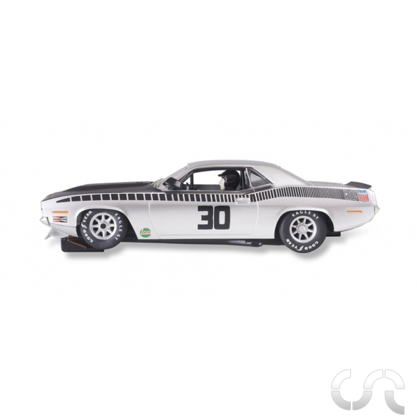 SCX U10445 Trans Am 1970 Plymouth Cuda Sassy Grass Green – 1/32 Scale Slot Car, Ltd Ed