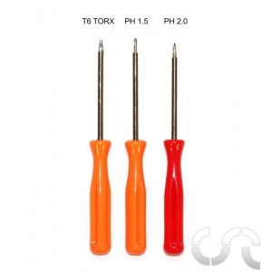 Jeu de Mini Tournevis Phillips et Torx x3