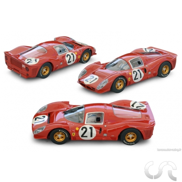 Slot Car Scalextric Ferrari 330 P4 #24 Le Mans 1967 - Échelle 1/32 - Occasion état Neuf