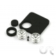Jantes UFO Universal Duraluminium (15.9 x 8.5mm)+ bandes mousse - Axes 2.38mm x2