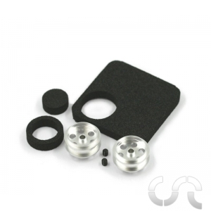 Jantes UFO Universal Duraluminium (16.2 x 10mm)+ bandes mousse - Axes 2.38mm x2