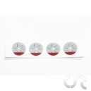 Disques de Frein + Etriers en Plastique x4
