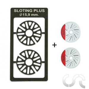 Enjoliveurs de roues acier style BBS + Disque de frein (2+2) pour Jantes Ø15,9 mm