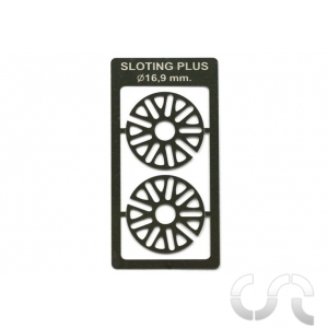 Enjoliveurs de roues acier style BBS + Disque de frein (2+2) pour Jantes Ø16.9 mm