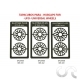 Enjoliveurs de roues acier style BBS + Disque de frein (2+2) pour Jantes Ø16.9 mm