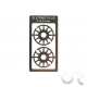 Enjoliveurs de roues acier style Montecarlo + Disque de frein (2+2) pour Jantes Ø16.9 mm