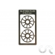 Enjoliveurs de roues acier style Imola + Disque de frein (2+2) pour Jantes Ø16.9 mm