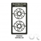 Enjoliveurs de roues acier style Daytona + Disque de frein (2+2) pour Jantes Ø15.9 mm