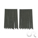 Bandes de mousse noires universelles pour jantes double gorge ou Air System de Ø12 mm à Ø18 mm x16