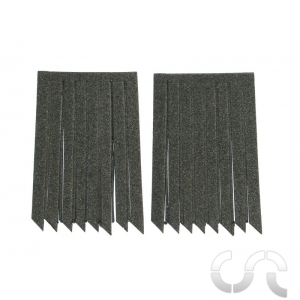 Bandes de mousse noires universelles pour jantes double gorge ou Air System de Ø12 mm à Ø18 mm x16