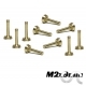 Vis Métriques en Laiton M2x9mm Tête large x10