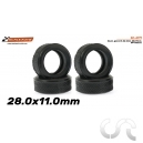 Pneus AR 28x11 (Shore 22) Pour GP-124 Classic x4