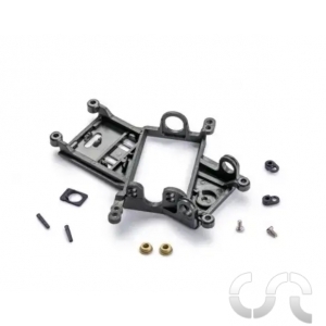 Support moteur Anglewinder Offset 0.5mm Evo6 - Fibre de Carbone -  Version Roulements à Billes