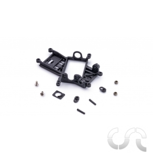Support moteur Anglewinder Offset 0.0mm Evo6 - Fibre de Carbonne - Version avec Paliers Sphériques
