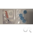 Insert Ferrari 330 P4 / 412P Inserts peints type Daytona n&deg;33 avec &eacute;crous aluminium + photod&eacute;coupe&ndash; BLEU CLAIR (1/24)