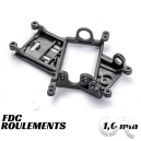 Support moteur Anglewinder Offset 1.0mm Evo6 - Fibre de Carbonne - Version Roulements &agrave; Billes