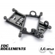 Support moteur Anglewinder Offset 1.0mm Evo6 - Fibre de Carbonne - Version Roulements à Billes