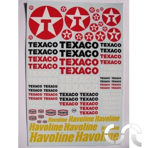 Planche décalque: Texaco, Havoline