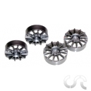Insert de jantes Type "Spokes" Argent x4