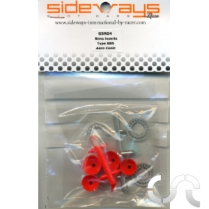 Inserts Type BBS (Aero Conic) x4 (rouge)