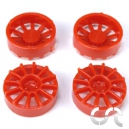 Insert de jantes Type "Spokes" Rouge x4