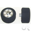 Roue AR (26 x 14mm) pour Camions x2 (Pneus Caoutchouc)