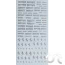 Planche décalque: Texte et Cheval Ferrari