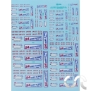 Planche décalque: Plaques Le Mans 2000
