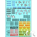 Planche décalque: MICHELIN / PIRELLI