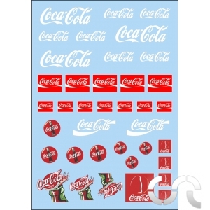 Planche décalque: COCA-COLA