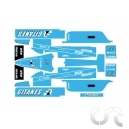 Planche décalque: Ligier JS25 - De Cesaris 1985 Pour Formula NSR 86/89