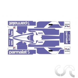 Planche décalque: Brabham 1983 - N.Piquet Pour Formula NSR 86/89