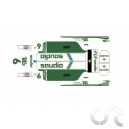 Planche décalque:Williams 1982 - K.Rosberg Pour Formula NSR 86/89