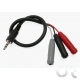 Adaptateur Banane / Jack 3.5mm