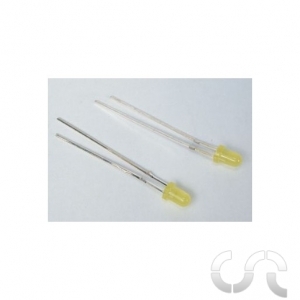 Leds Jaune Xenon 3mm x2