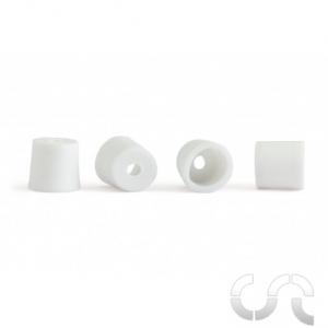 Cache Caoutchouc (H1.5mm) Blanc Pour Vis De Fixation Carrosserie x4 - 1/24