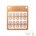 Cales d'Axes "STANDART" (0.2mm) en Bronze pour Axes de 2.38mm x20