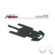 Plaque Châssis Porsche 911 GT1 Aluminium anodisé NOIR 2mm + supports O-R